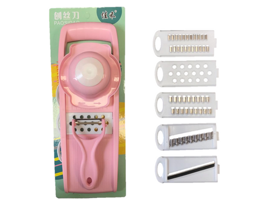 Plastic Vegetable Mandoline Grater Slicer Set with Peeler 32 x 10 cm Assorted Mandoline Planes 7200
