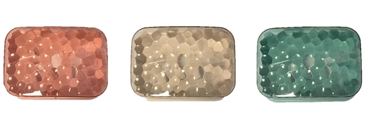 Plastic Bathroom Kitchen Soap Box Dish Holder 12 x 8 x 5 cm Assorted Colours 7226