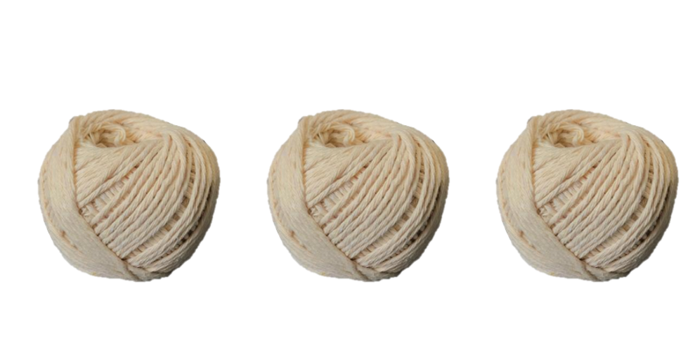 Cotton Cooking Twine Thread Rope 5 X 4 Cm Pack Of 3