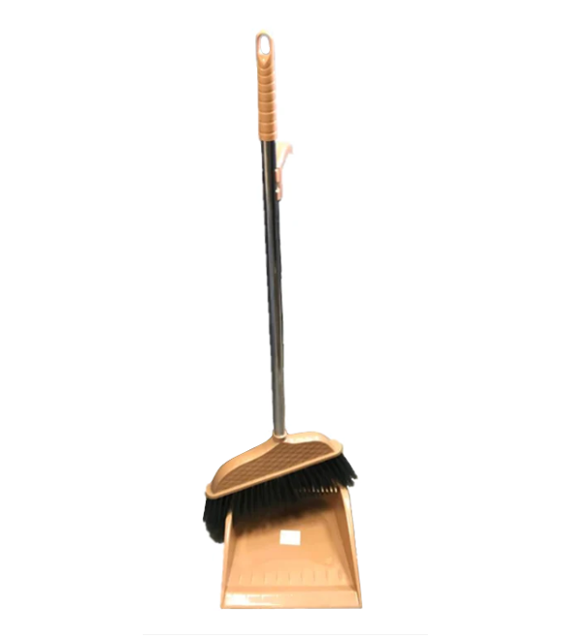 Plastic Long Handle Dustpan And Brush Set 76 Assorted Colours