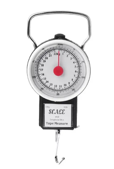 Portable Mechanical Luggage Weighing Scale 22kg 11 x 7.5 cm 7240