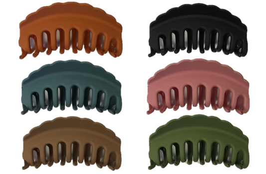 Plastic Hair Claw Clip 10 cm Assorted Colours 7249