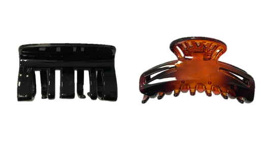 Plastic Hair Claw Clip 8 cm Assorted Designs 7250