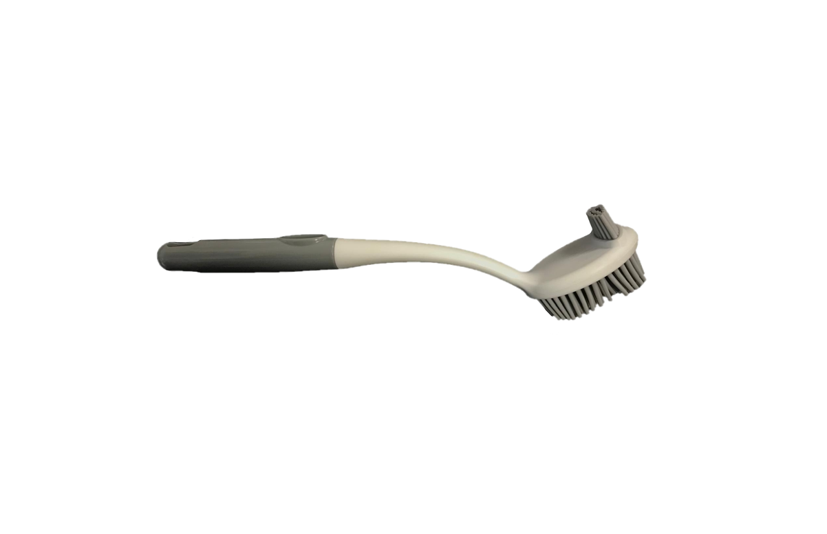 Plastic Silicone Two Sided Cleaning Dish Washing Scrubbing Brush 27 cm 7257