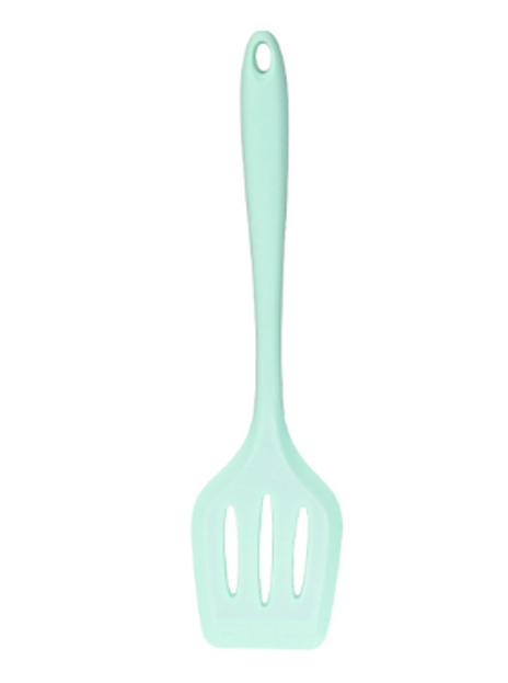 Silicone Slotted Spatula 30 x 8 cm Assorted Colours 7267