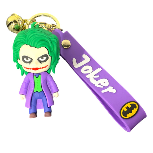 Joker Purple 3D Silicone Keychain Keyring Pendant