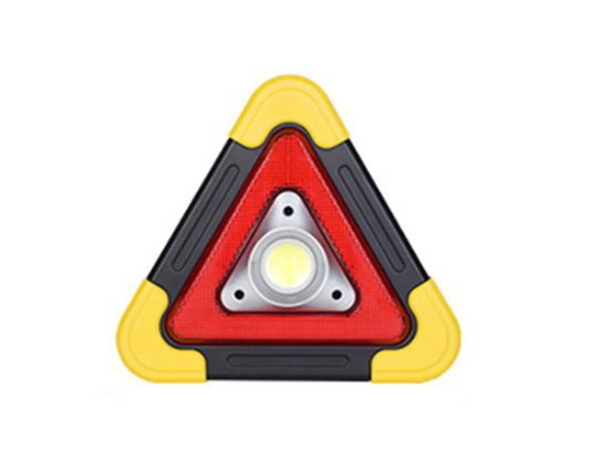 Multi-Function Triangle Warning Working Cob Light with Handle HB-6608 17 cm 7281