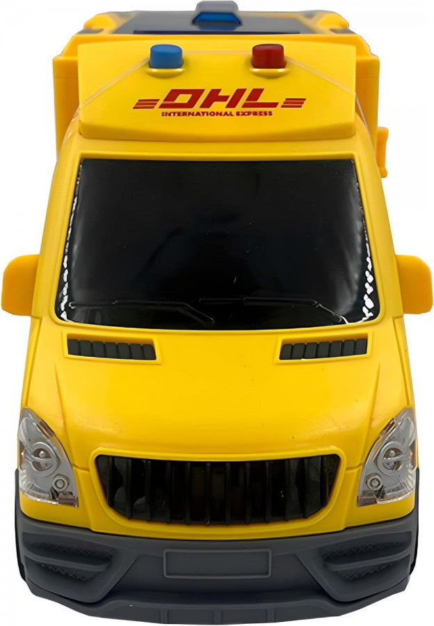 Dhl Delivery Van With Lights &Amp; Sound