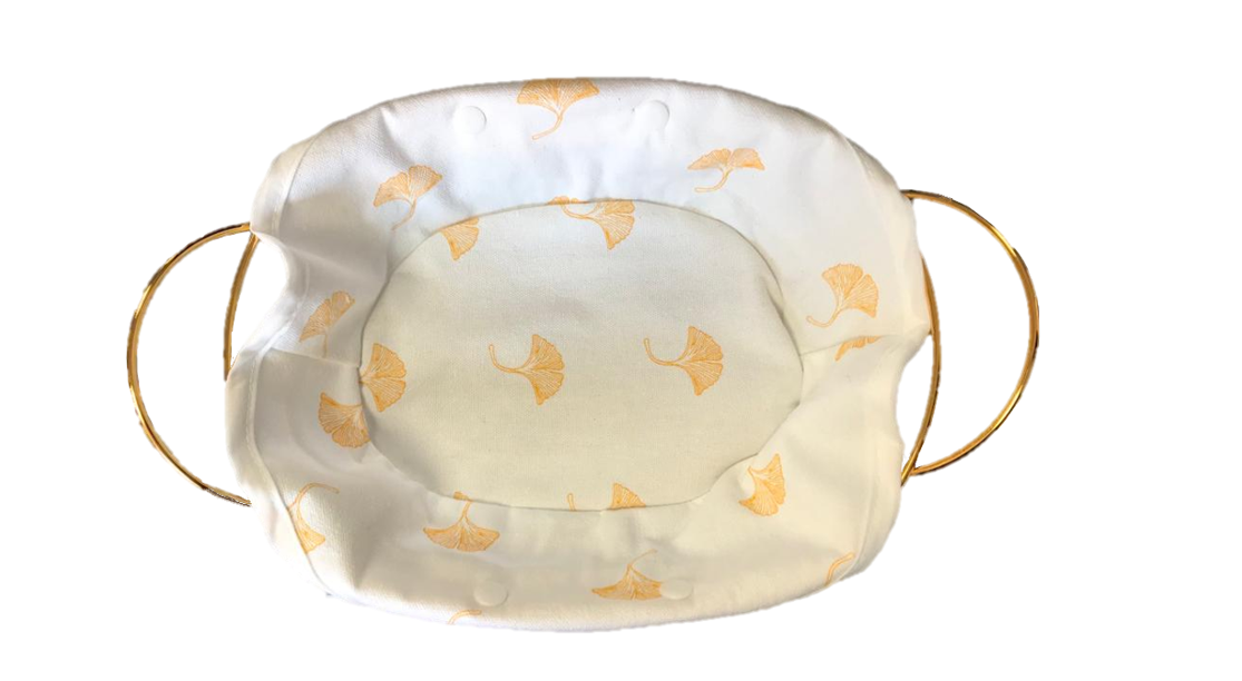 Oval Metal Wire Fruit Bread Serving Basket Gold with Handles 27 x 21 x 7 cm 7304