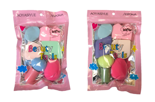 Assorted Make Up Beauty Sponges Pack of 7 7314
