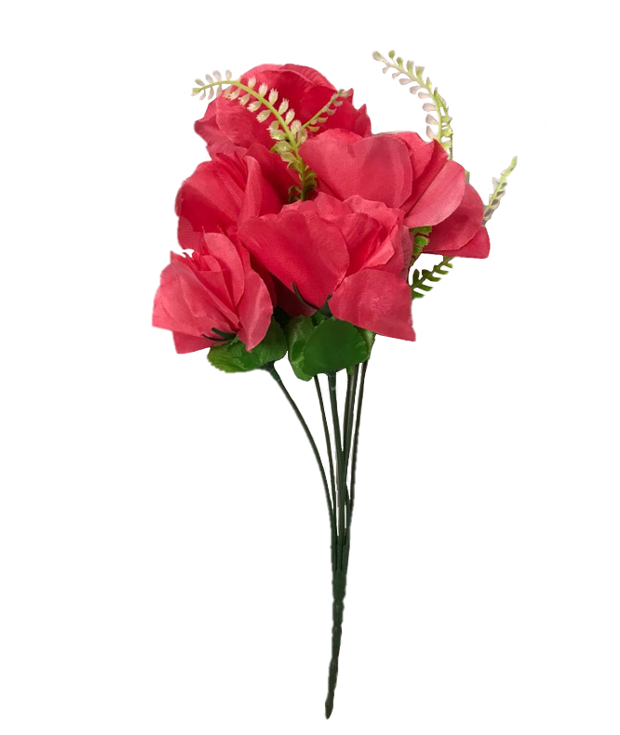 Plastic Artificial Flowers 38 cm Assorted Colours 7319