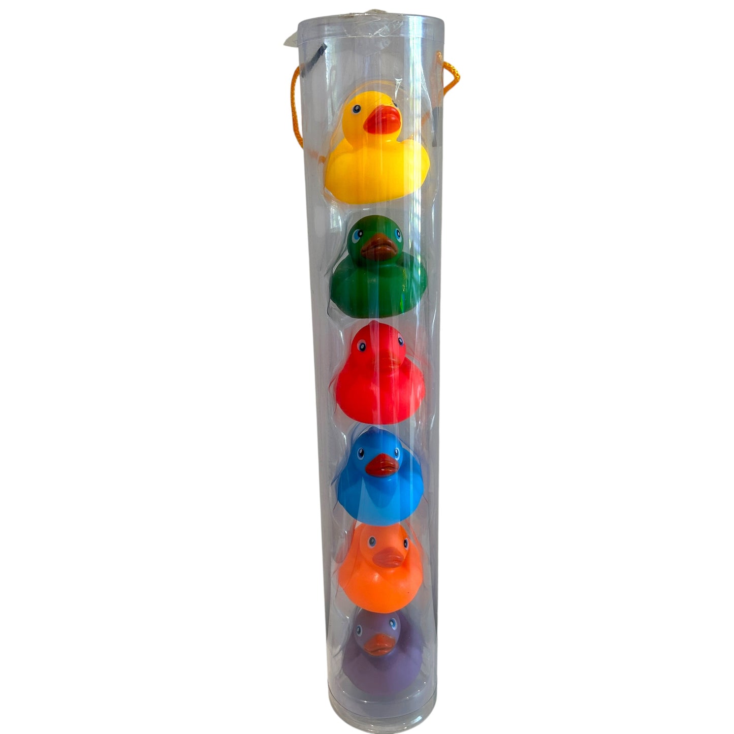 QuackPacks Rubber Ducks 6 Pack Tube Multicolour Set