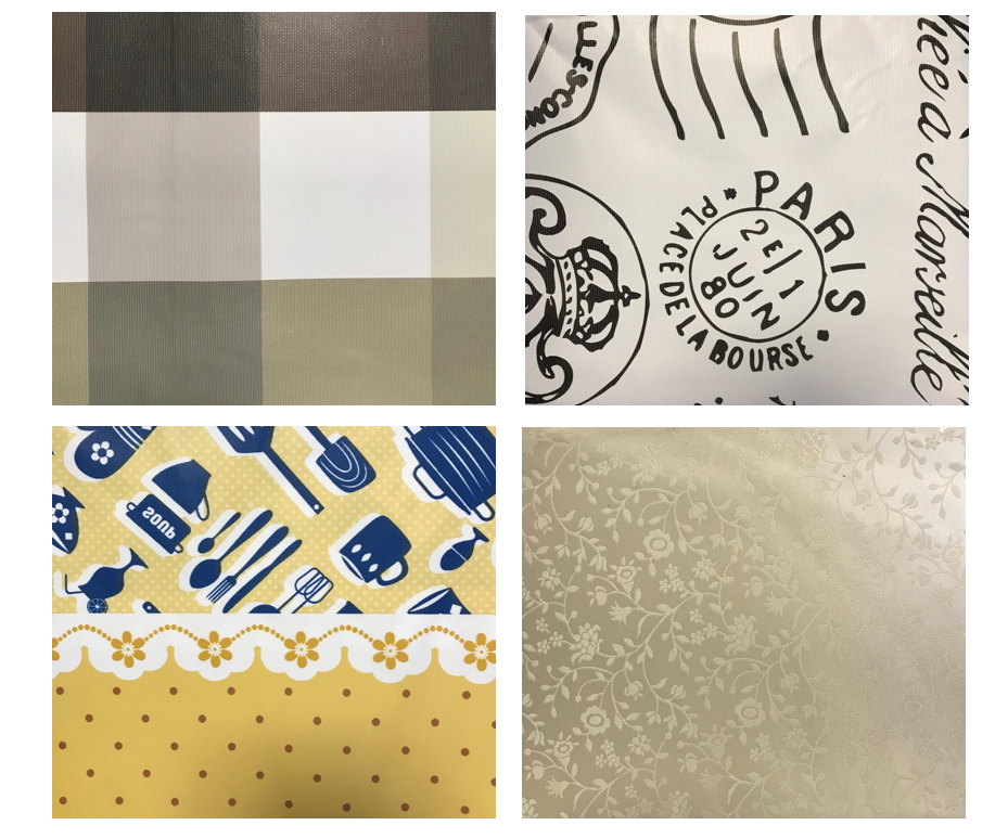 Plastic Kitchen Table Cloth Cover 137 x 183 cm Assorted Designs 7345