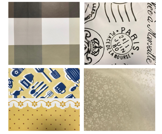 Plastic Kitchen Table Cloth Cover 137 x 183 cm Assorted Designs 7345
