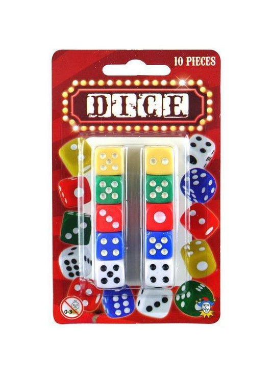 Dice Set 8.5x14cm 10pc S21134