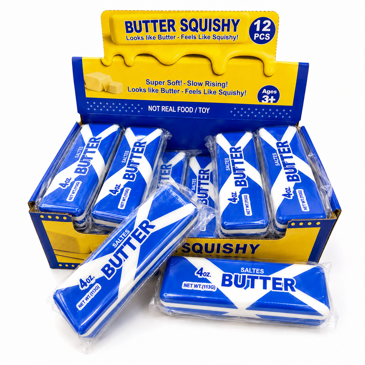 LIMITED EDITION SCOTLAND Scottish Squisy Butter 15cm Sensory Squish Toy