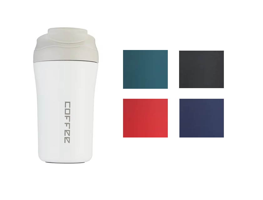 Stainless Steel Coffee Travel Cup Tumbler 15 X 7.5 Cm Assorted Colours