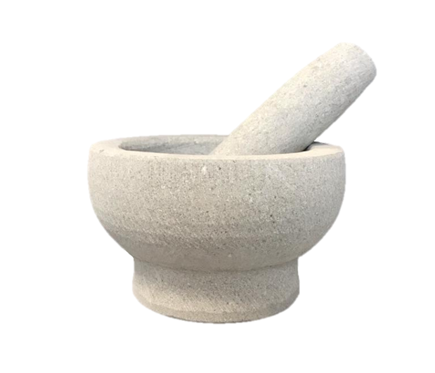 Kitchen Spice Grinding Stone Mortar and Pestle Set 14.5 x 9 cm 7398