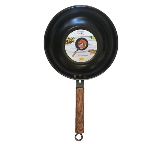 High Wall Non – Stick Flat Base Wok Frying Pan