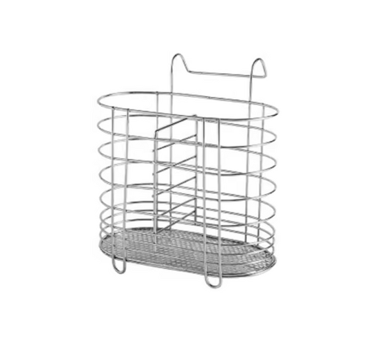Metal Cutlery Holder Drainer / Organiser with Hanging Hook 13 x 15 x 8 cm 7408