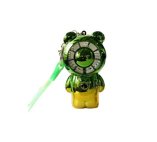 Mini Electric Hand Fan Bear Shape 6 x 12.3 x 5 cm USB Rechargeable Assorted Colours 7414