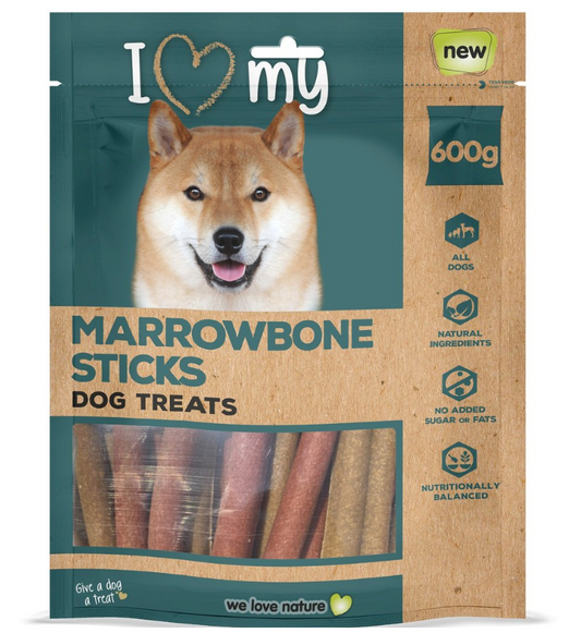 Pet Dog Treats Marrowbone Meaty Sticks 600g Bumper Bag 74205