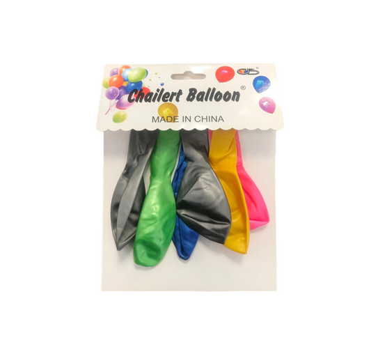 Metallic Balloons Pack of 6 Assorted Colours 7424