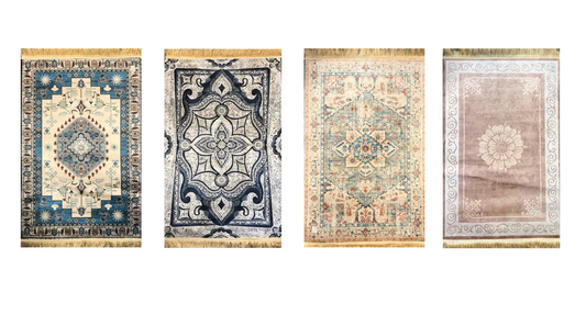 Prayer Mat Rug with Fringe 80 x 120 cm Assorted Colours and Designs 7430