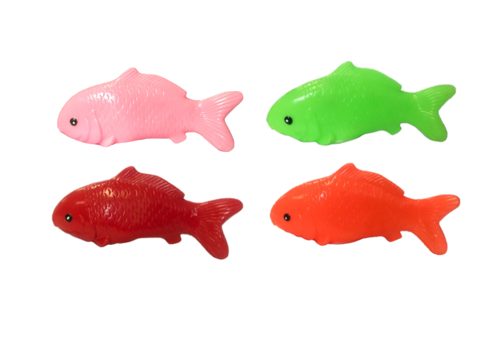 Pet Dog Toy Squeaky Fish 15 cm Assorted Colours 7434