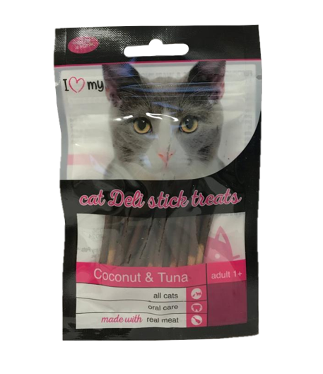 Pet Cat Treats Deli Sticks Coconut & Tuna 25g 74368