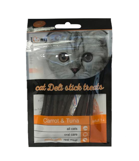 Pet Cat Treats Deli Sticks Carrot & Tuna 25g 74369