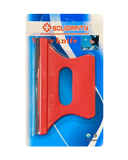 Car Vehicle 2 In 1 Window Ice Frost Scraper And Rain Stain Remover Assorted Colours