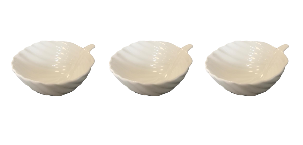 Small Porcelain Appetiser Sauce Dish Bowl 9 cm Pack of 3 Assorted Designs 7523