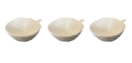 Small Porcelain Appetiser Sauce Dish Bowl 9 cm Pack of 3 Assorted Designs 7523