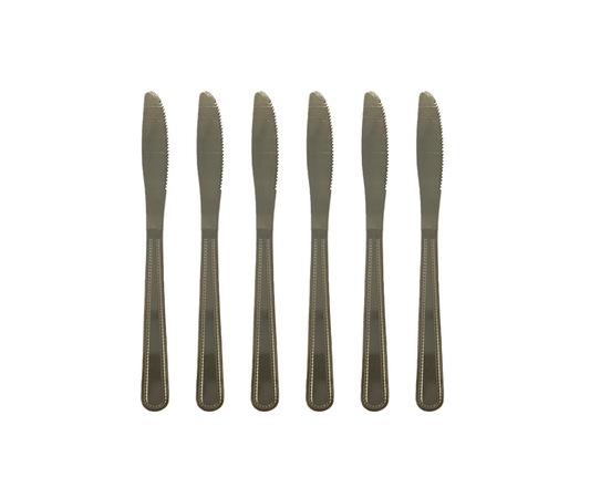 Stainless Steel Dining Knife 20.5 cm Pack of 6 7548