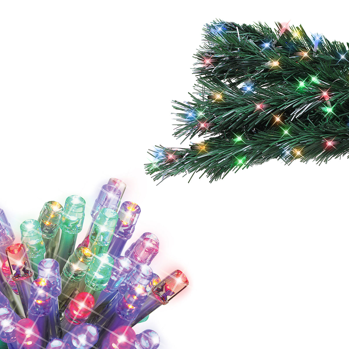 240 Multi Colour LED Christmas Fairy String Chaser Lights