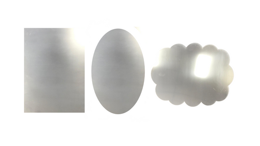 Extra Large Plastic Mirror Sticker 40 x 60 cm Assorted Designs 7552