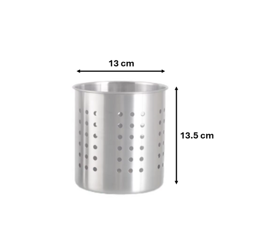 Large Metal Cutlery Drainer Cooking Utensil Holder 13.5 x 13 cm 7554