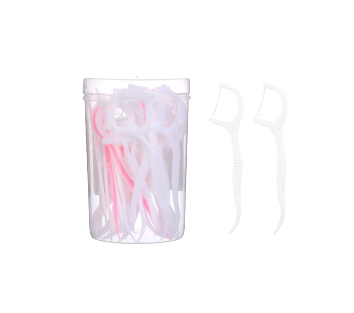 Dental Floss Toothpicks in Plastic Heart Shaped Container 7601