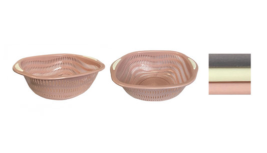 Plastic Strainer Drainer Colander Basket 30 x 11 cm Assorted Colours 7622