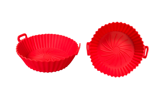 Kitchen Silicone Baking Air Fryer Paper Liner with Handles Round 20 cm Assorted Colours 7631