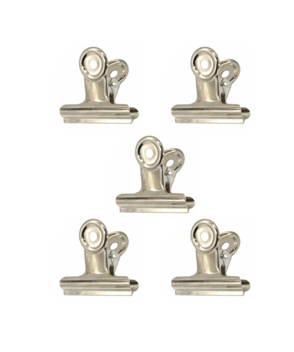 Metal Paper Bulldog Binder Clips 3 cm Pack of 5 7634