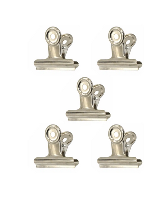 Metal Paper Bulldog Binder Clips 3 cm Pack of 5 7634