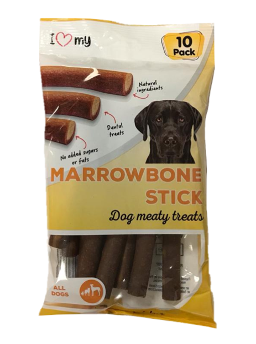 Pet Dog Treats Marrowbone Sticks 10 Pack Flow Pack 76377