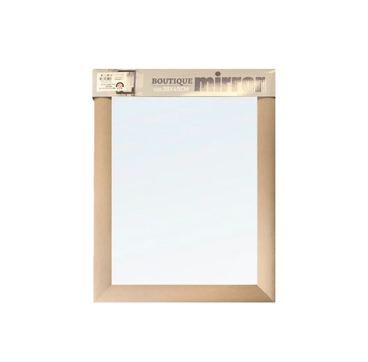 Large Plastic Framed Boutique Mirror 30 x 40 cm Assorted Colours 7662