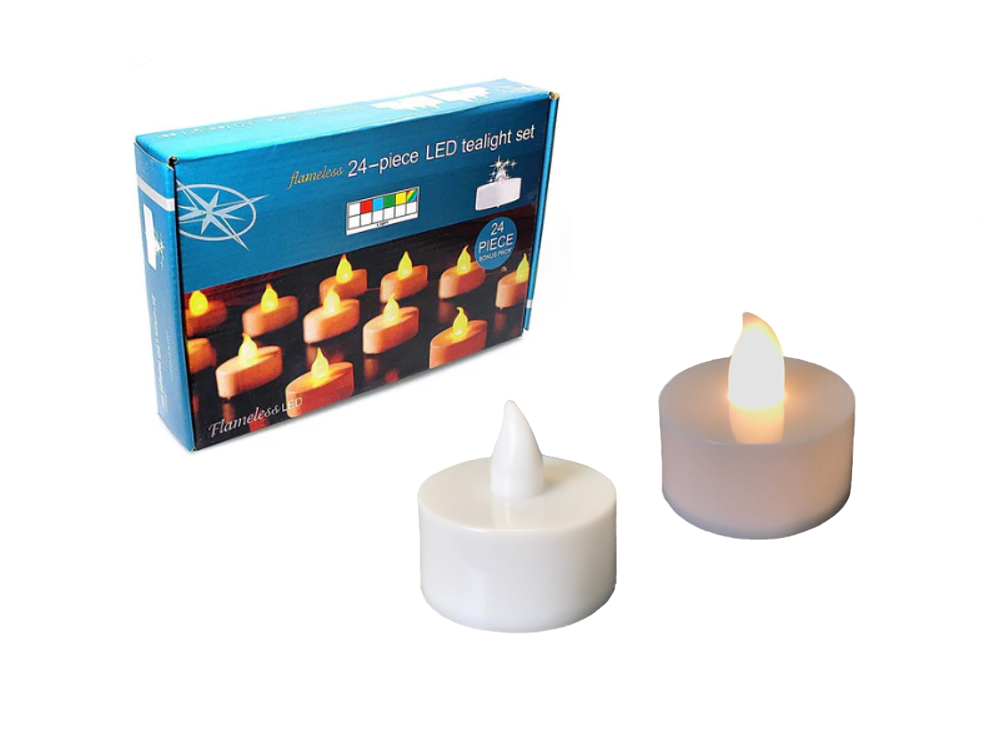 Plastic LED Flameless Tealight Candle 3.7 cm White 7721