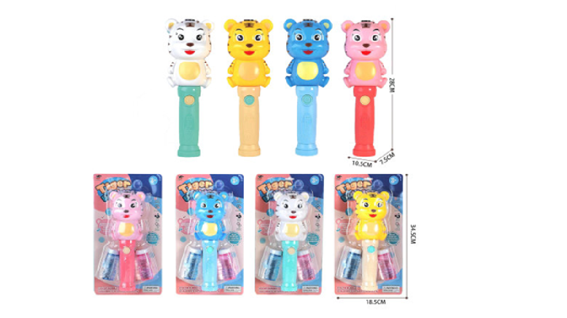 Cartoon tiger bubble wand 7723