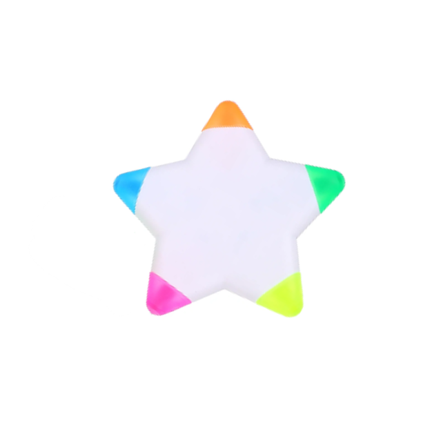 School Stationery Star Shaped Highlighter Marker Pen 8.3 Cm
