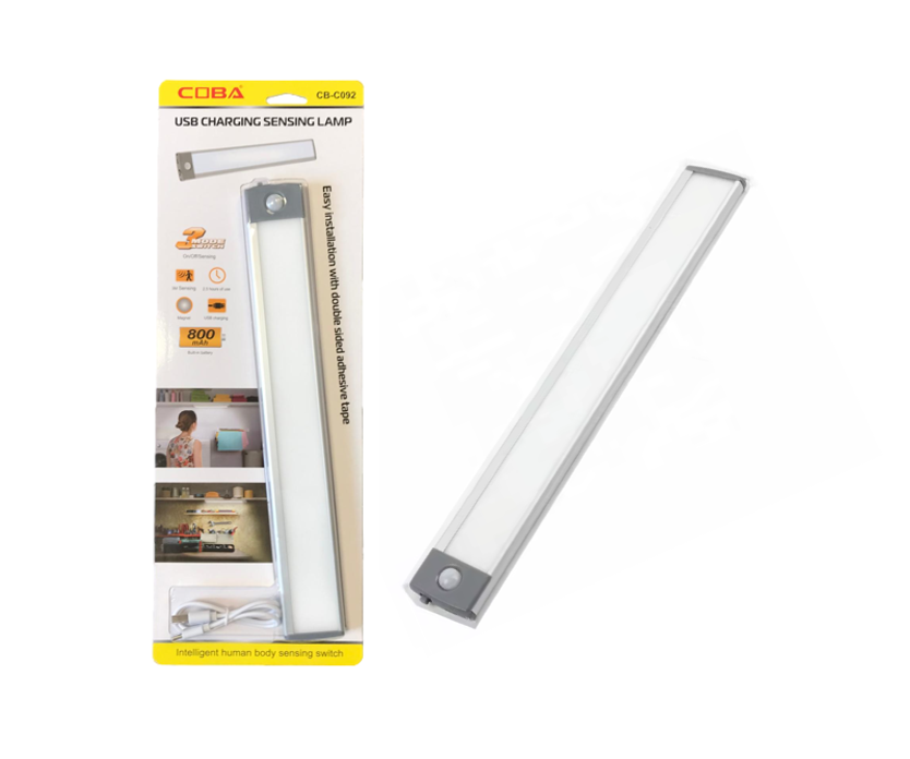 Motion Sensor Night Light Bar CB-C092 USB Rechargeable 32 x 4.5 cm 7754