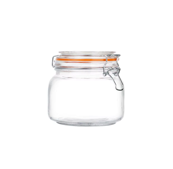 Glass Food Jam Storage Jar Container 11.5 x 11 cm 7765